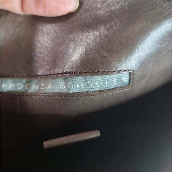 PROENZA Schouler knee high leather boots patent trim brown size 6 - Picture 11 of 16